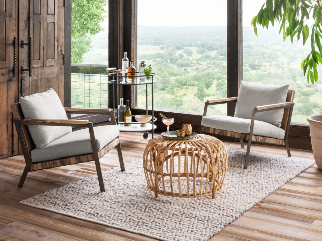 テーブル・チェア・ハンモック 4WAY UNSYS TABLE SET4 Four Hands Zoey Chair UWES-226-150 - iFurnish - Frisco, Kremmling